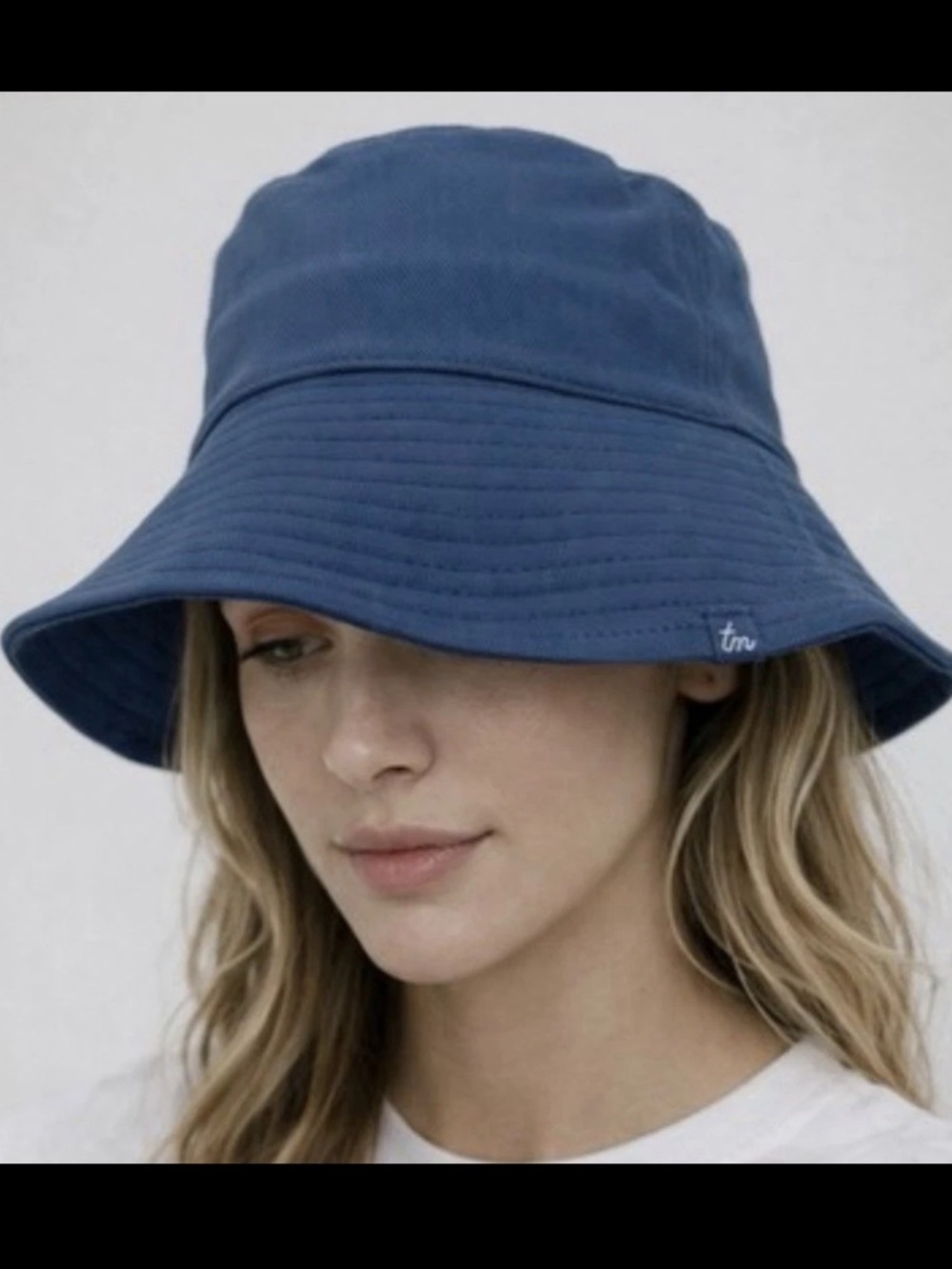 TRAVIS MATHEW Hat Womens OS Blue Twill Seaview Bucket Fishermans Boat Golf NWT